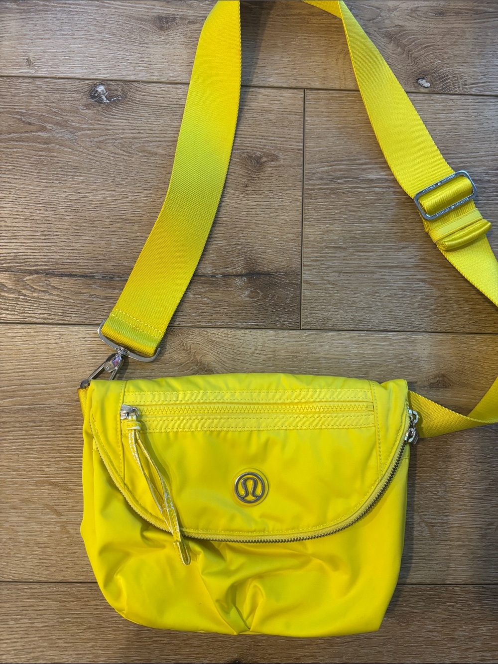 lululemon athletica Yellow Nylon Crossbody Bag